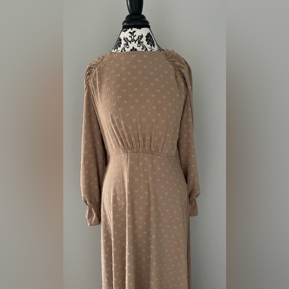 Taupe maxi dress Abaya Islamic clothing Islamic attire dress long sleeve modest - Picture 4 of 5